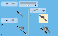 LEGO 42004 instructions page 6 – build guide
