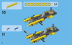 LEGO 42004 instructions page 8 – build guide
