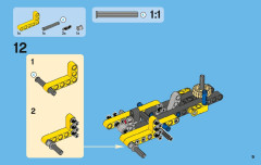 LEGO 42004 instructions page 9 – build guide