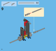 LEGO 42005 instructions page 10 – build guide