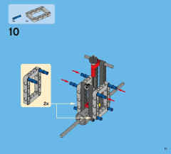 LEGO 42005 instructions page 11 – build guide