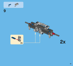 LEGO 42005 instructions page 19 – build guide