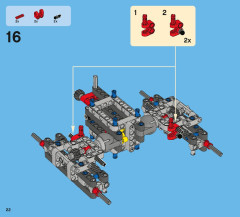 LEGO 42005 instructions page 22 – build guide