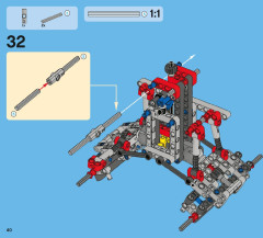 LEGO 42005 instructions page 40 – build guide