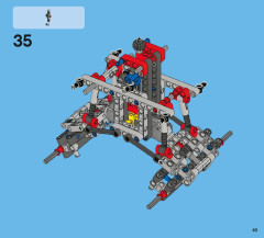 LEGO 42005 instructions page 43 – build guide