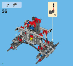 LEGO 42005 instructions page 44 – build guide