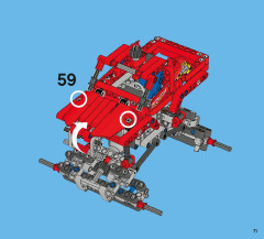 LEGO 42005 instructions page 71 – build guide