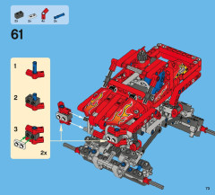 LEGO 42005 instructions page 73 – build guide