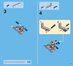 LEGO 42005 instructions page 3 – build guide