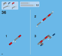 LEGO 42005 instructions page 40 – build guide