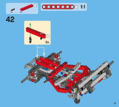 LEGO 42005 instructions page 47 – build guide