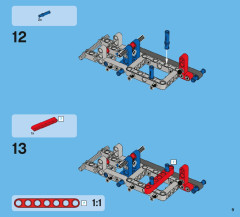 LEGO 42005 instructions page 9 – build guide
