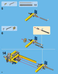 LEGO 42006 instructions page 22 – build guide