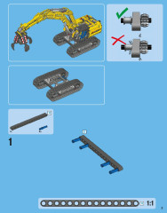 LEGO 42006 instructions page 3 – build guide