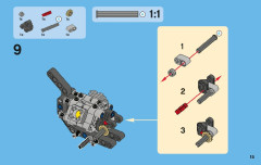 LEGO 42007 instructions page 15 – build guide
