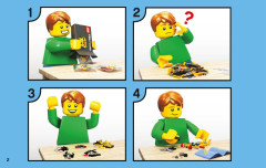 LEGO 42007 instructions page 2 – build guide
