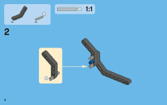 LEGO 42007 instructions page 4 – build guide