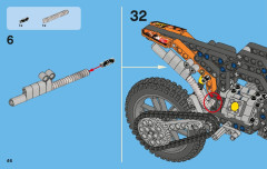 LEGO 42007 instructions page 46 – build guide