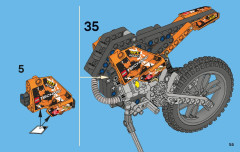 LEGO 42007 instructions page 55 – build guide