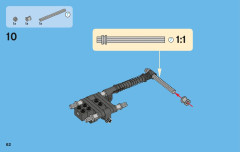 LEGO 42007 instructions page 62 – build guide