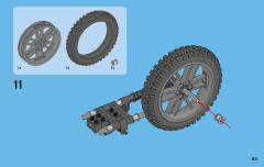 LEGO 42007 instructions page 63 – build guide