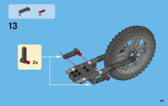 LEGO 42007 instructions page 65 – build guide