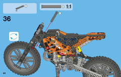 LEGO 42007 instructions page 66 – build guide