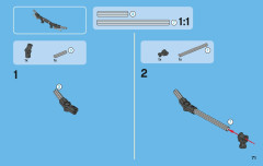 LEGO 42007 instructions page 71 – build guide