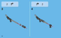 LEGO 42007 instructions page 72 – build guide