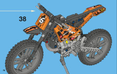 LEGO 42007 instructions page 74 – build guide