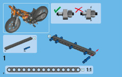 LEGO 42007 instructions page 2 – build guide