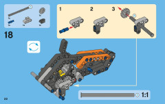 LEGO 42007 instructions page 22 – build guide