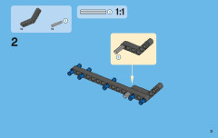 LEGO 42007 instructions page 3 – build guide