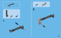 LEGO 42007 instructions page 43 – build guide