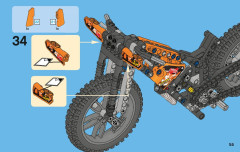 LEGO 42007 instructions page 55 – build guide