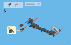 LEGO 42007 instructions page 7 – build guide