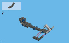 LEGO 42007 instructions page 8 – build guide