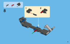 LEGO 42007 instructions page 9 – build guide