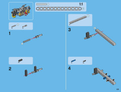 LEGO 42009 instructions page 129 – build guide