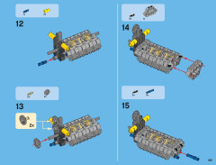 LEGO 42009 instructions page 189 – build guide