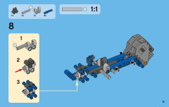LEGO 42010 instructions page 11 – build guide