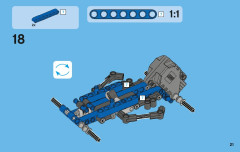 LEGO 42010 instructions page 21 – build guide