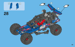 LEGO 42010 instructions page 43 – build guide