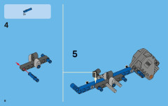 LEGO 42010 instructions page 8 – build guide