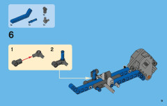 LEGO 42010 instructions page 9 – build guide