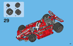LEGO 42011 instructions page 43 – build guide