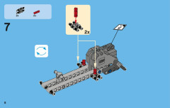 LEGO 42011 instructions page 8 – build guide