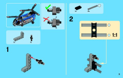 LEGO 42020 instructions page 3 – build guide