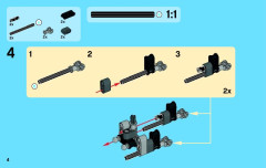 LEGO 42021 instructions page 4 – build guide