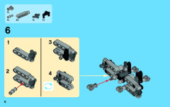 LEGO 42021 instructions page 6 – build guide
